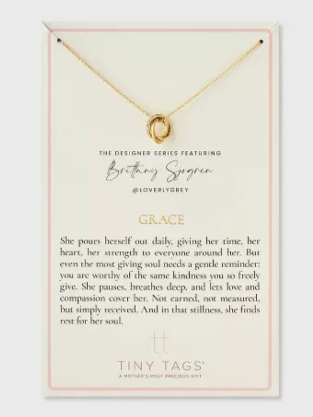 Tiny Tags Grace by Brittany Sjogren @loverlygrey Necklace